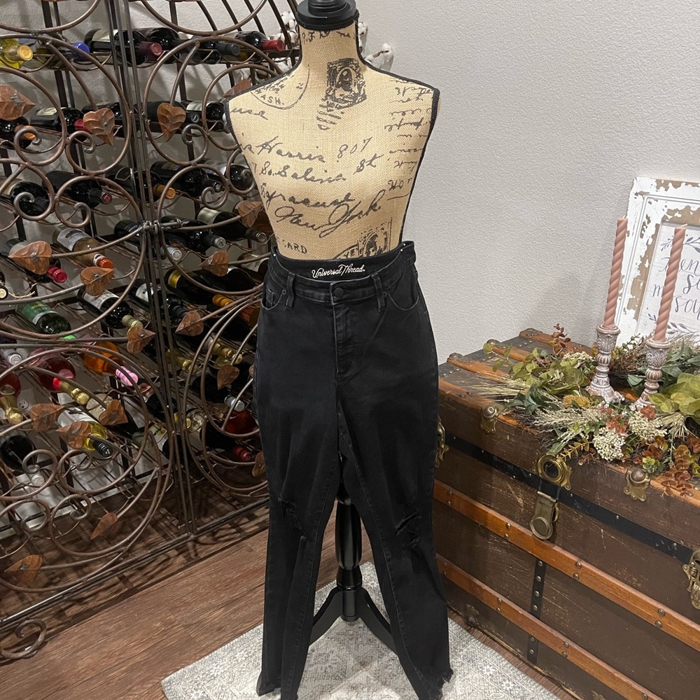 Universal Thread Black Mid-Rise Skinny Jeans